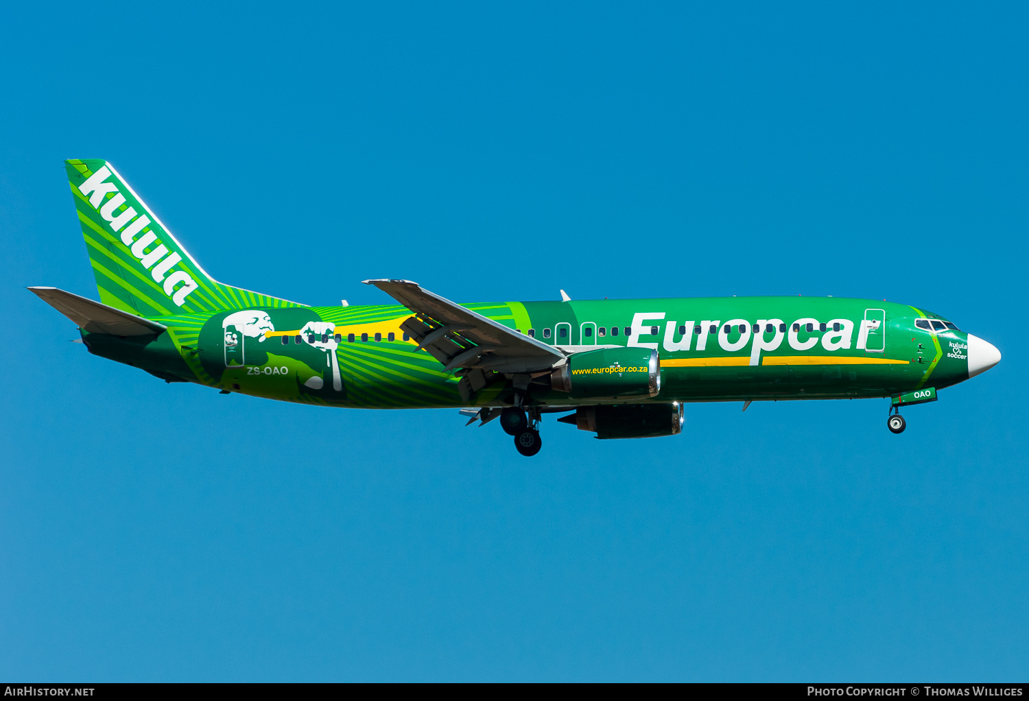 Aircraft Photo of ZS-OAO | Boeing 737-4S3 | Kulula | AirHistory.net #736402