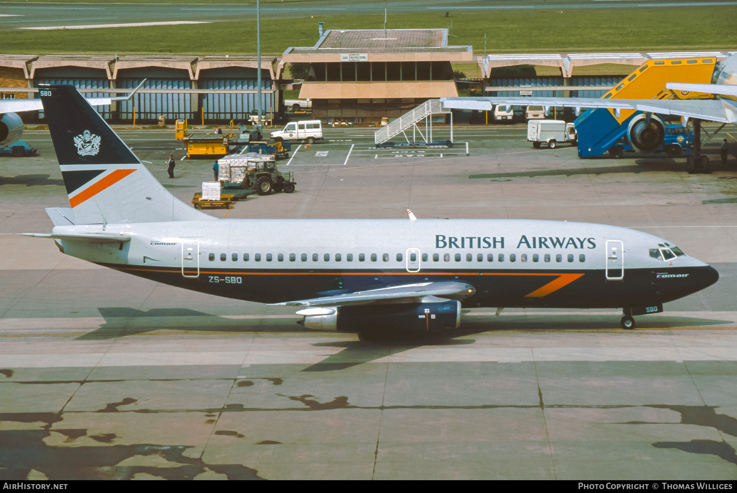 Aircraft Photo of ZS-SBO | Boeing 737-244 | British Airways | AirHistory.net #736416