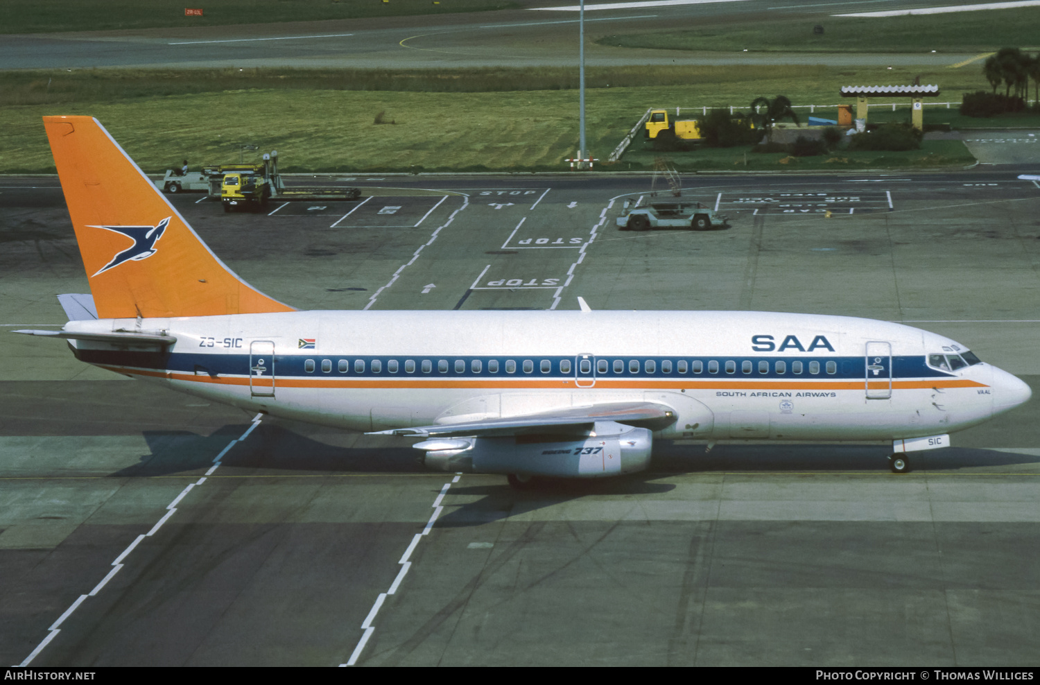 Aircraft Photo of ZS-SIC | Boeing 737-244/Adv | South African Airways | AirHistory.net #736436