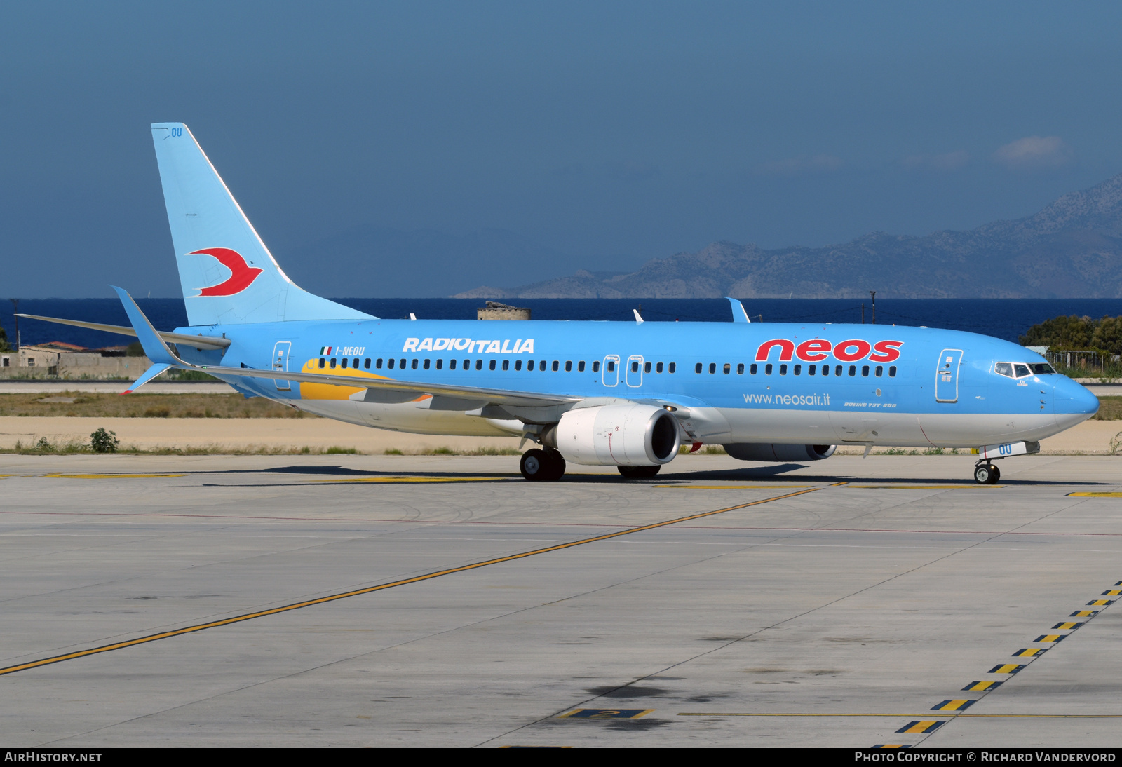 Aircraft Photo of I-NEOU | Boeing 737-86N | Neos | AirHistory.net #736469