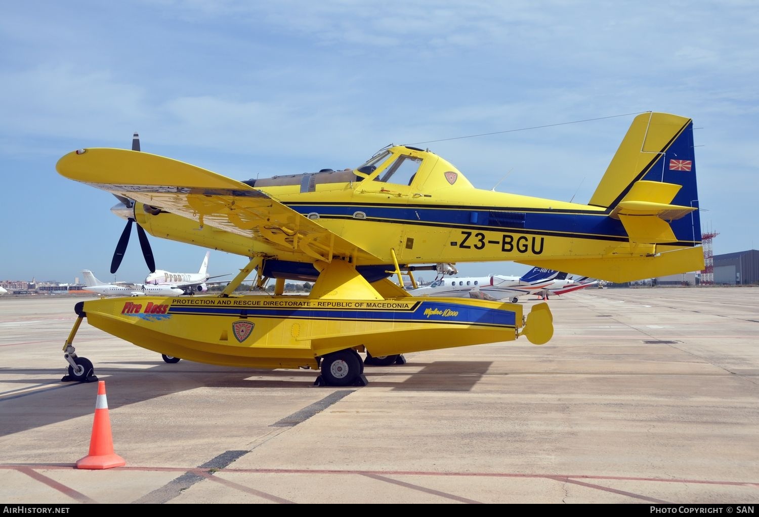 Aircraft Photo of Z3-BGU | Air Tractor AT-802F Fire Boss (AT-802A) | Protection and Rescue Directorate | AirHistory.net #736563