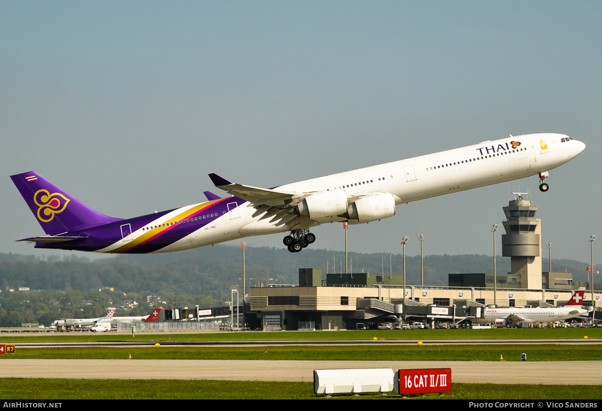 Aircraft Photo of HS-TNC | Airbus A340-642 | Thai Airways International | AirHistory.net #736618