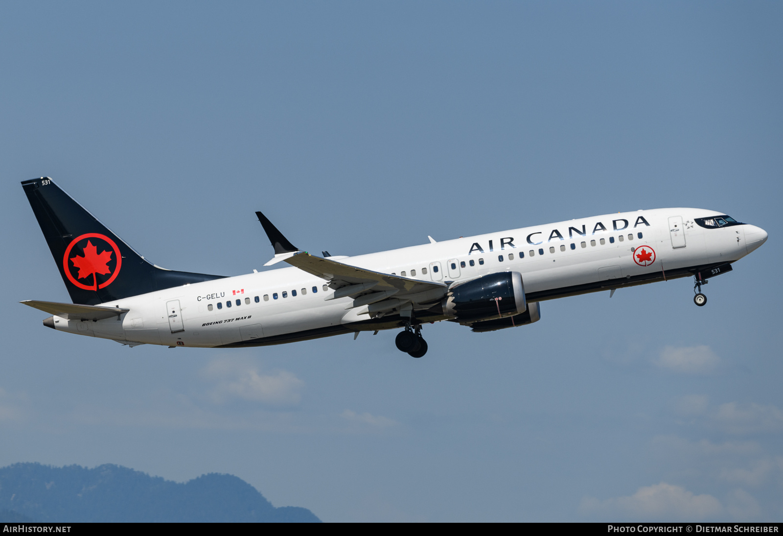 Aircraft Photo of C-GELU | Boeing 737-8 Max 8 | Air Canada | AirHistory.net #736642