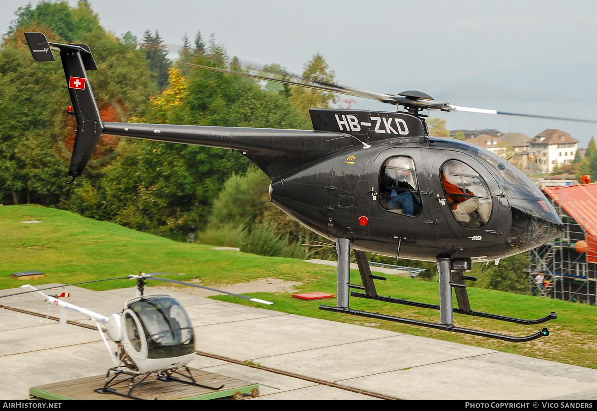 Aircraft Photo of HB-ZKD | McDonnell Douglas MD-500E (369E) | Fuchs Helikopter | AirHistory.net #736695