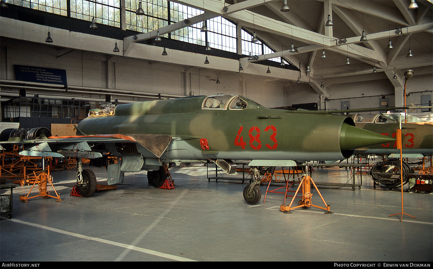 Aircraft Photo of 483 | Mikoyan-Gurevich MiG-21M | East Germany - Air Force | AirHistory.net #736715
