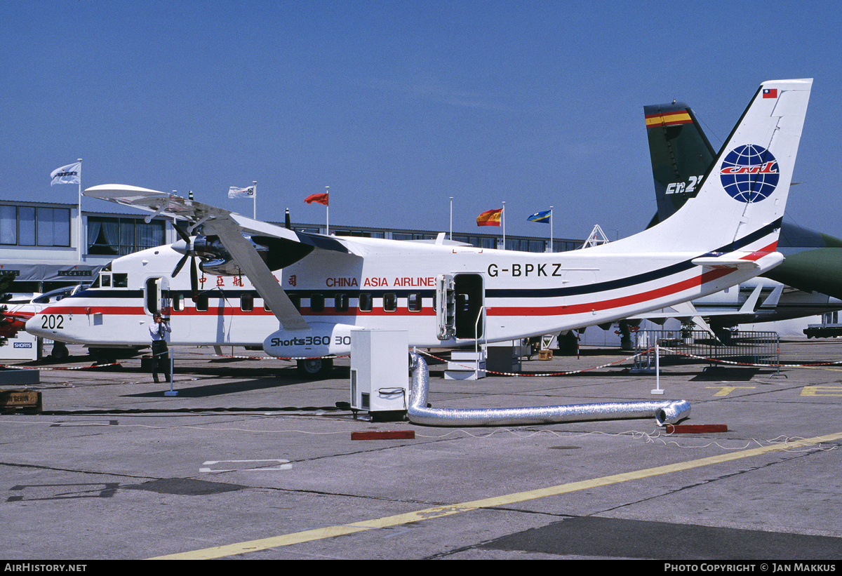 Aircraft Photo of G-BPKZ | Short 360-300 | China Asia Airlines | AirHistory.net #736735