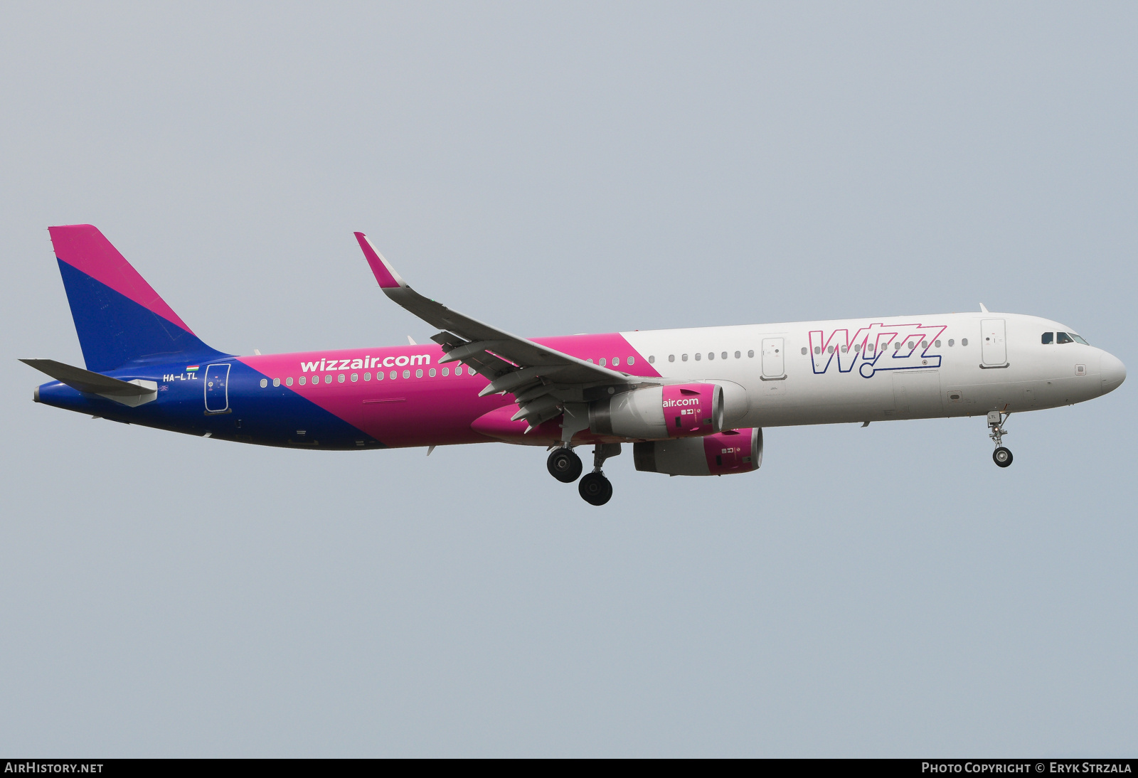 Aircraft Photo of HA-LTL | Airbus A321-231 | Wizz Air | AirHistory.net #736759