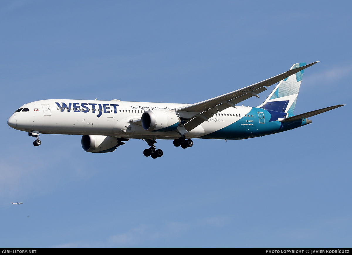 Aircraft Photo of C-GUDO | Boeing 787-9 Dreamliner | WestJet | AirHistory.net #736769