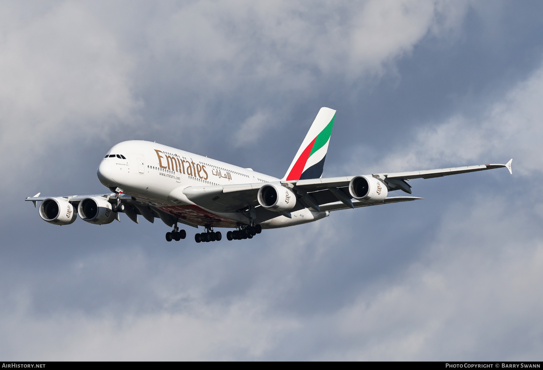 Aircraft Photo of A6-EUB | Airbus A380-861 | Emirates | AirHistory.net #736797