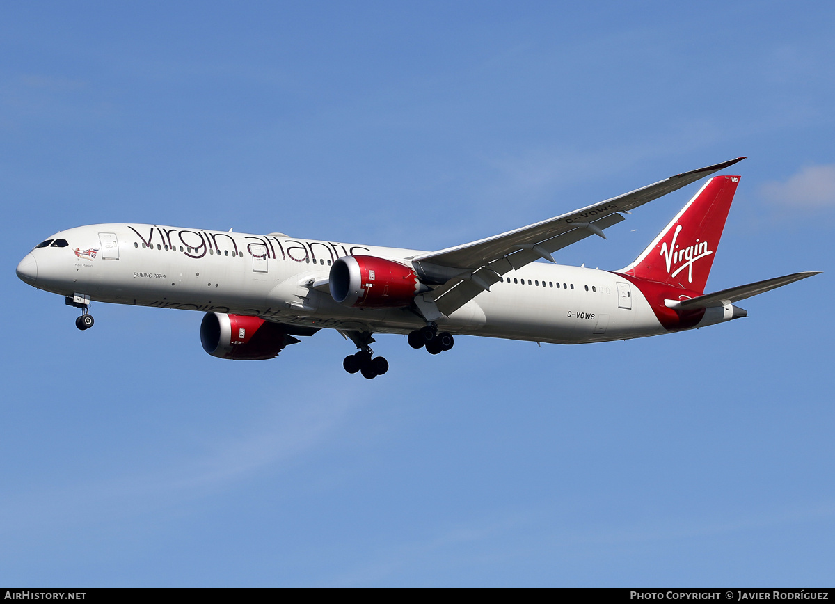 Aircraft Photo of G-VOWS | Boeing 787-9 Dreamliner | Virgin Atlantic Airways | AirHistory.net #737038