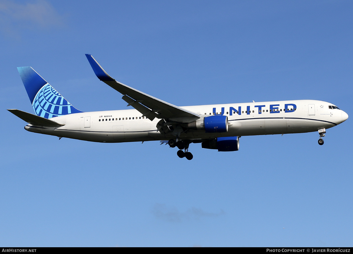 Aircraft Photo of N661UA | Boeing 767-322/ER | United Airlines | AirHistory.net #737169