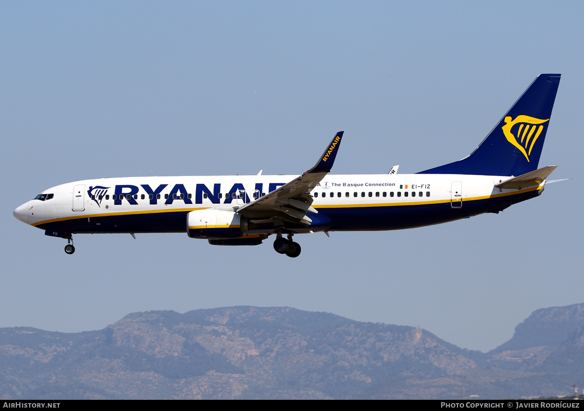 Aircraft Photo of EI-FIZ | Boeing 737-8AS | Ryanair | AirHistory.net #737188