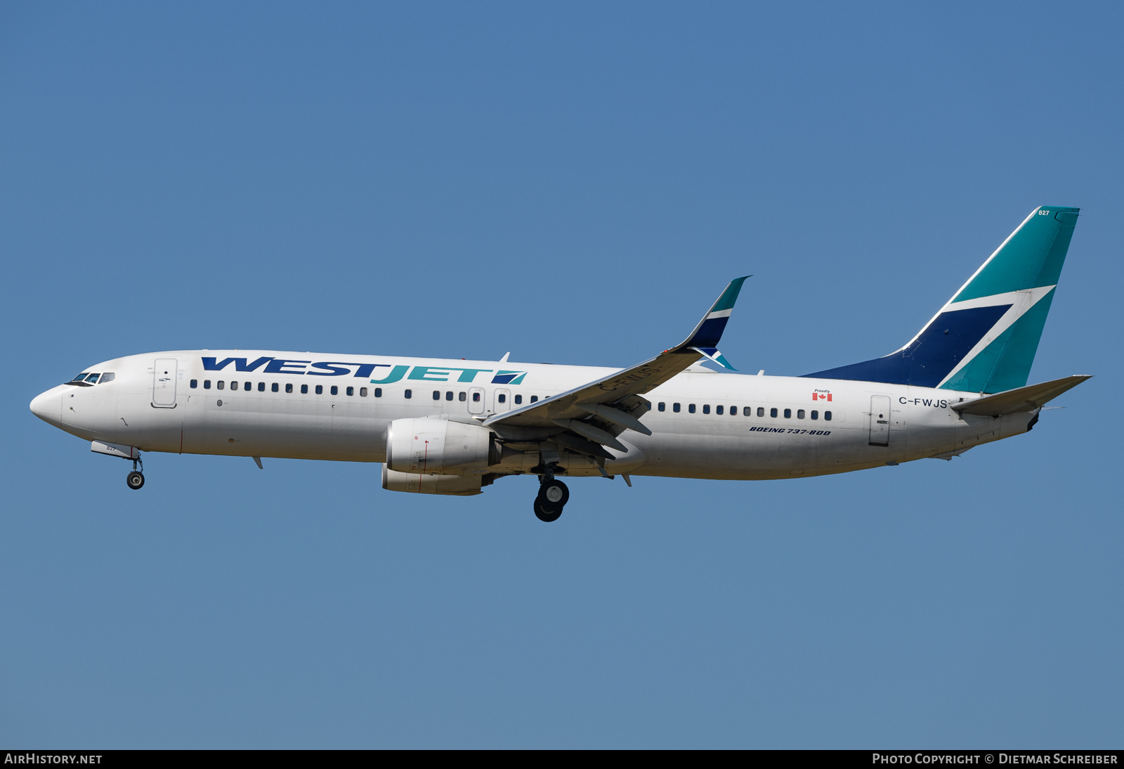 Aircraft Photo of C-FWJS | Boeing 737-8CT | WestJet | AirHistory.net #737201