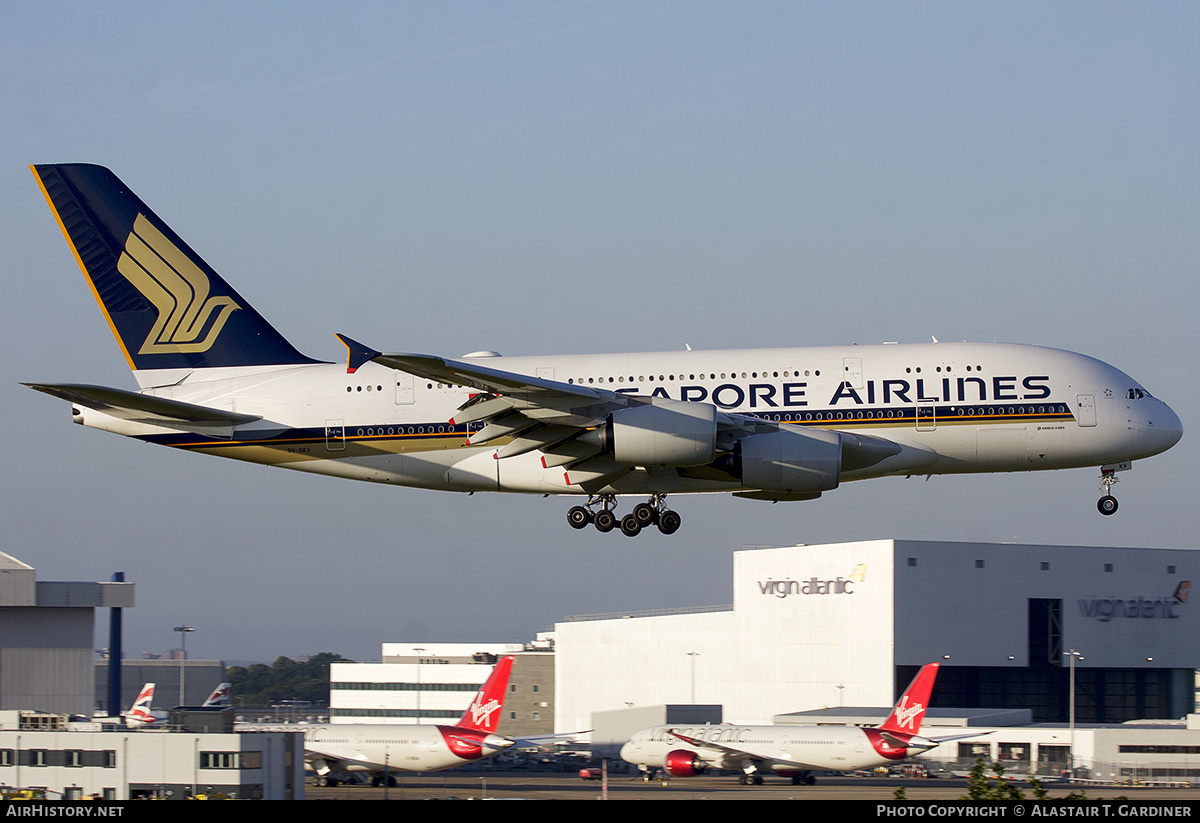 Aircraft Photo of 9V-SKV | Airbus A380-841 | Singapore Airlines | AirHistory.net #737217