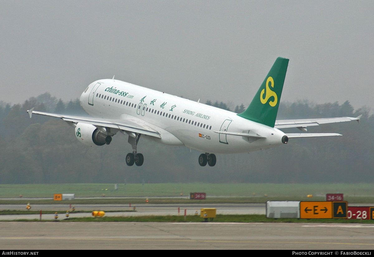 Aircraft Photo of EC-GZD | Airbus A320-214 | Spring Airlines | AirHistory.net #737219