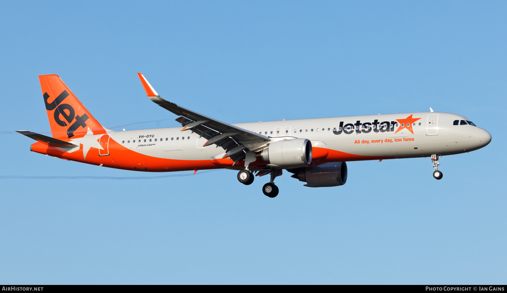 Aircraft Photo of VH-OYU | Airbus A321-251NX | Jetstar Airways | AirHistory.net #737232