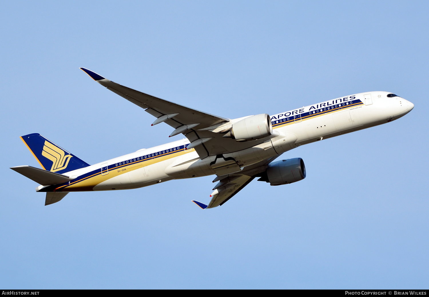 Aircraft Photo of 9V-SHN | Airbus A350-941 | Singapore Airlines | AirHistory.net #737261