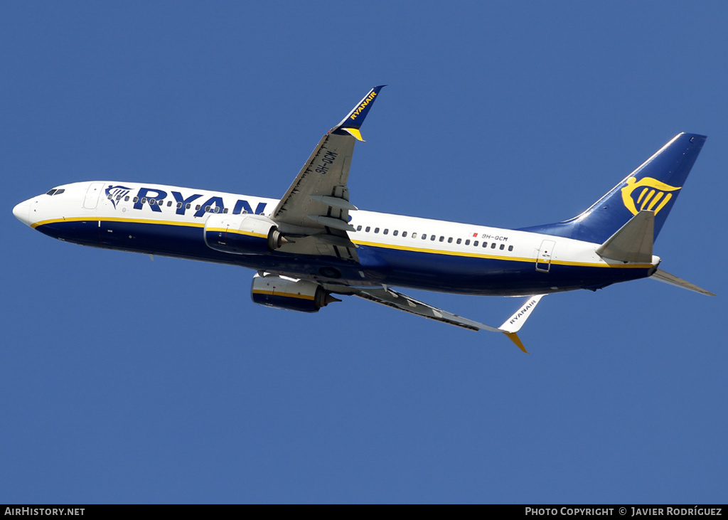 Aircraft Photo of 9H-QCM | Boeing 737-8AS | Ryanair | AirHistory.net #737286