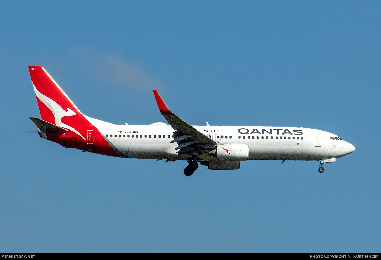 Aircraft Photo of VH-VZC | Boeing 737-838 | Qantas | AirHistory.net #737322