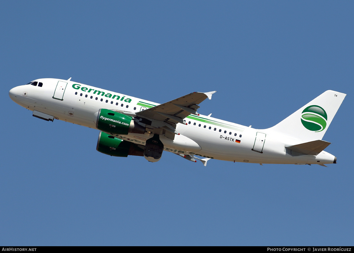 Aircraft Photo of D-ASTK | Airbus A319-112 | Germania | AirHistory.net #737345