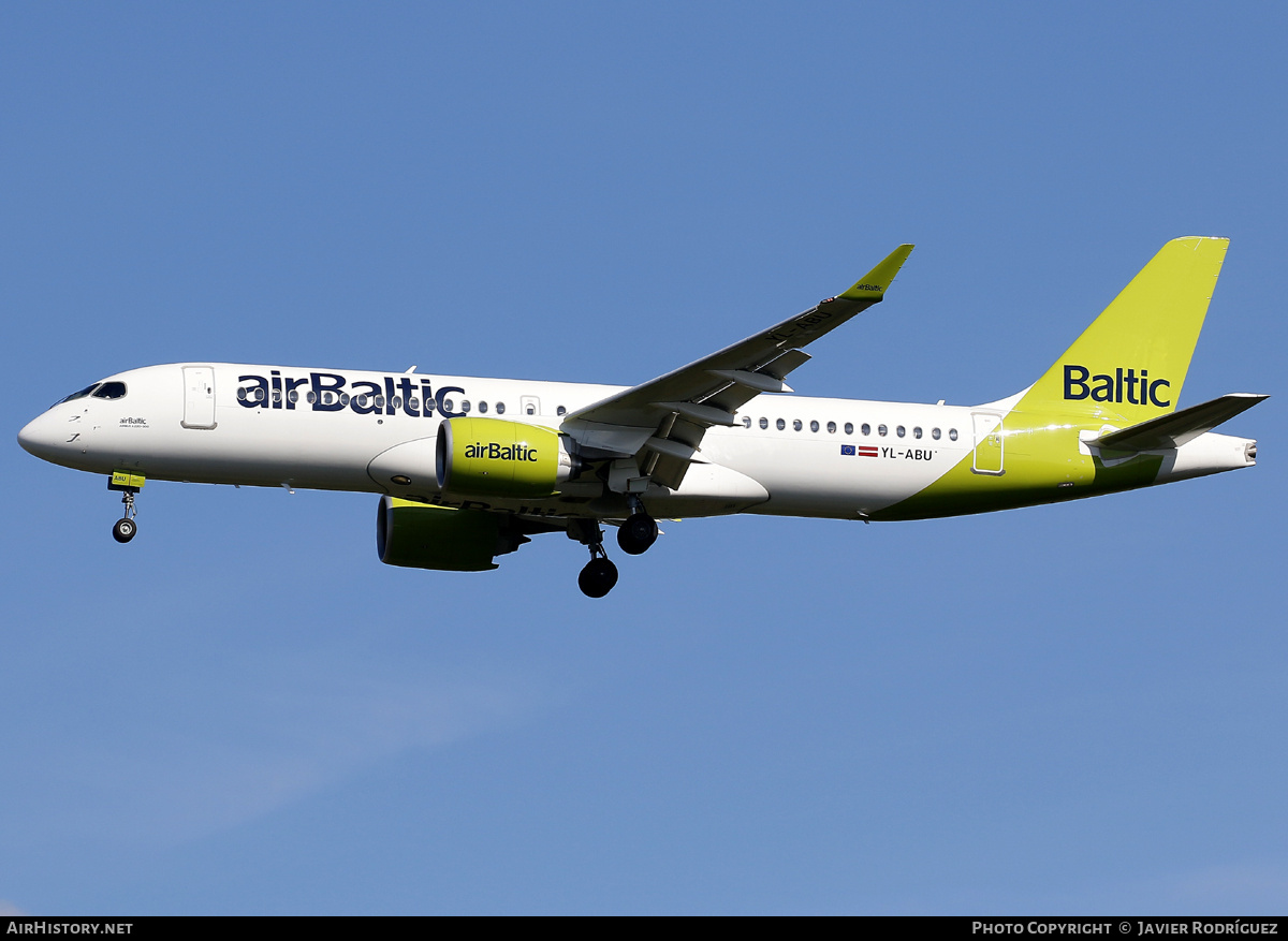 Aircraft Photo of YL-ABU | Airbus A220-300 (BD-500-1A11) | AirBaltic | AirHistory.net #737366