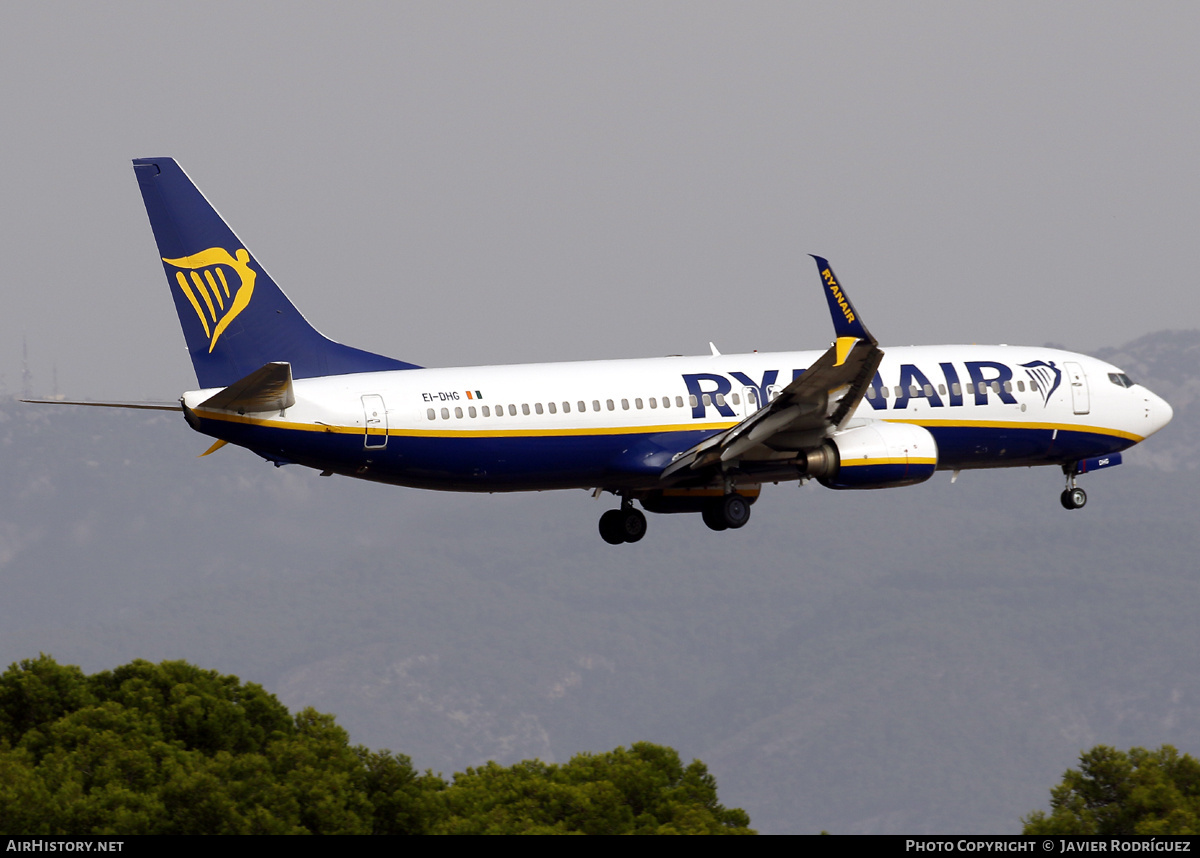 Aircraft Photo of EI-DHG | Boeing 737-8AS | Ryanair | AirHistory.net #737391