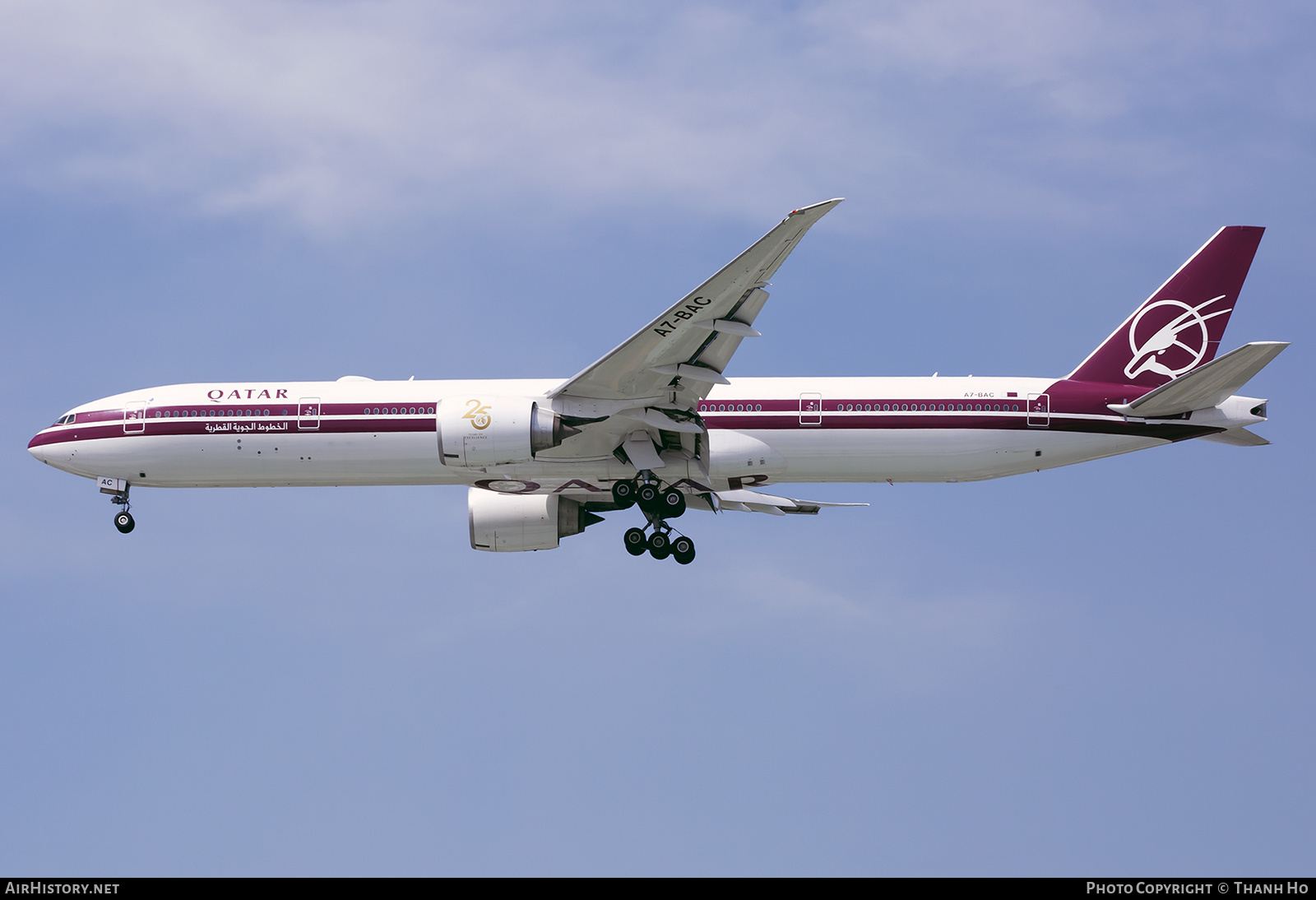Aircraft Photo of A7-BAC | Boeing 777-3DZ/ER | Qatar Airways | AirHistory.net #737395