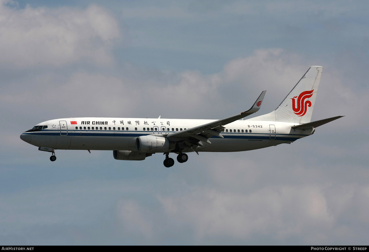 Aircraft Photo of B-5342 | Boeing 737-89L | Air China | AirHistory.net #737399