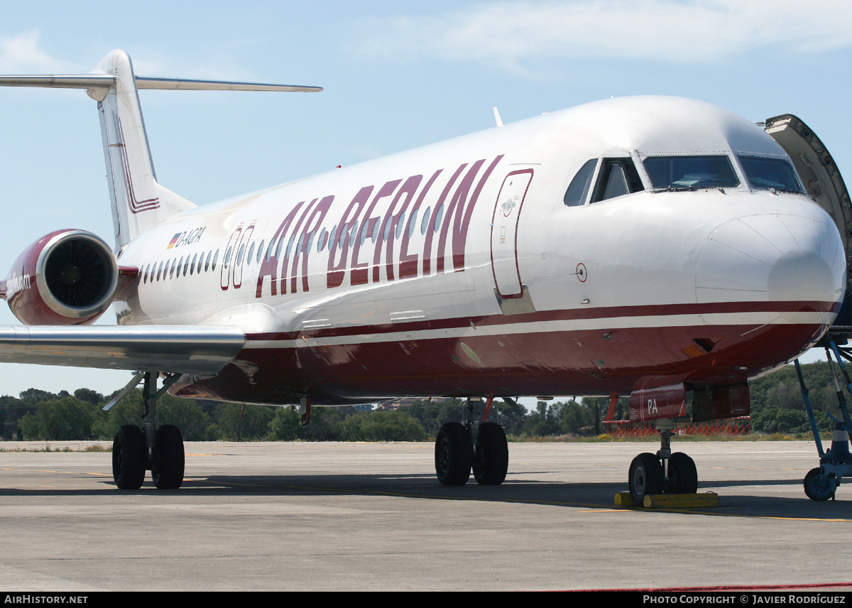 Aircraft Photo of D-AGPA | Fokker 100 (F28-0100) | Air Berlin | AirHistory.net #737411