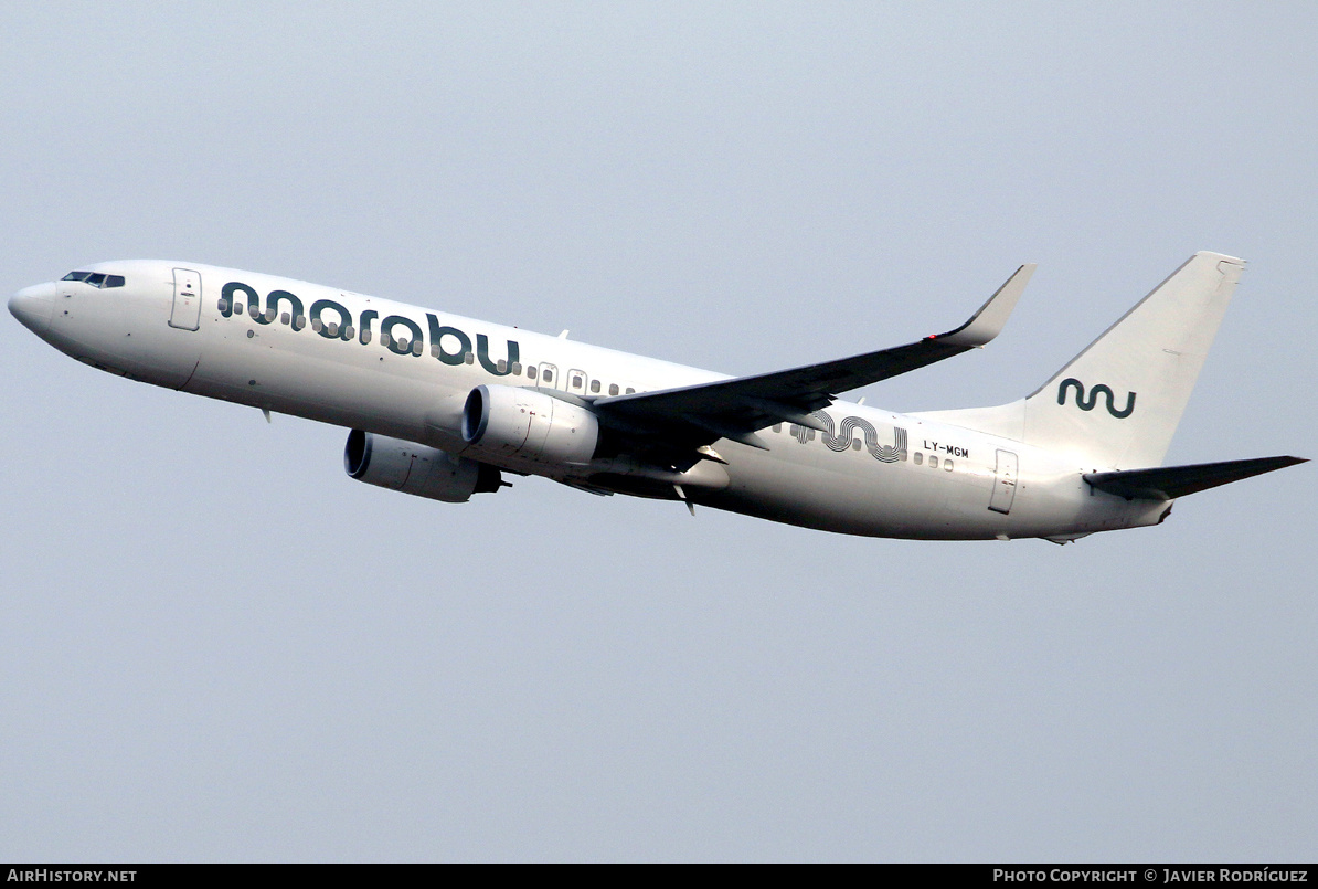 Aircraft Photo of LY-MGM | Boeing 737-8EH | Marabu Airlines | AirHistory.net #737418