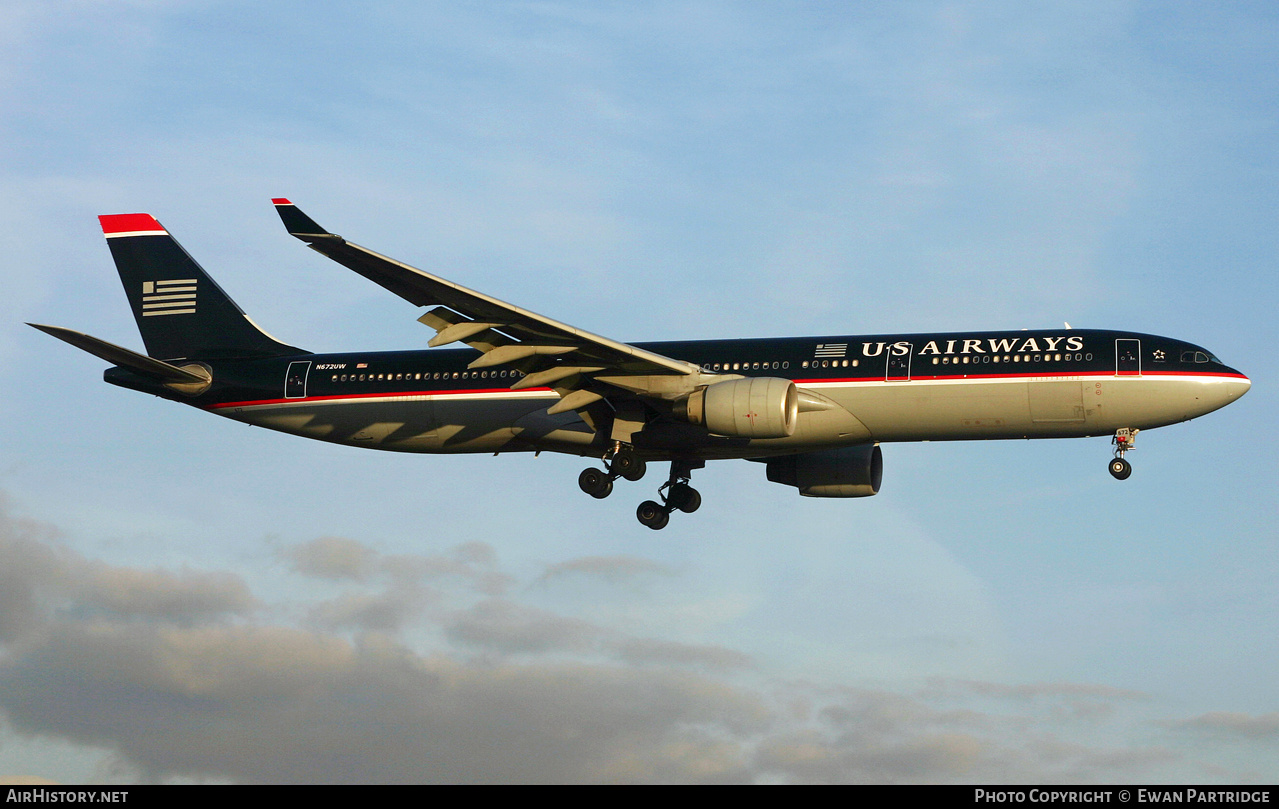 Aircraft Photo of N672UW | Airbus A330-323 | US Airways | AirHistory.net #737504