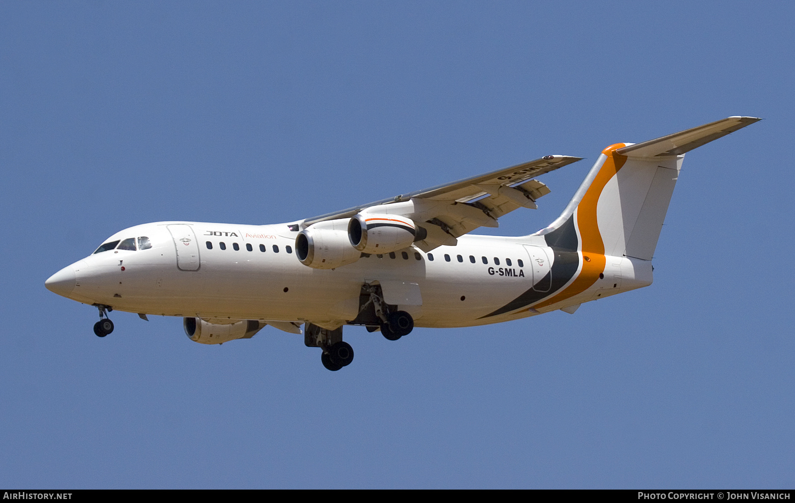 Aircraft Photo of G-SMLA | British Aerospace BAe-146-200 | Jota Aviation | AirHistory.net #737548