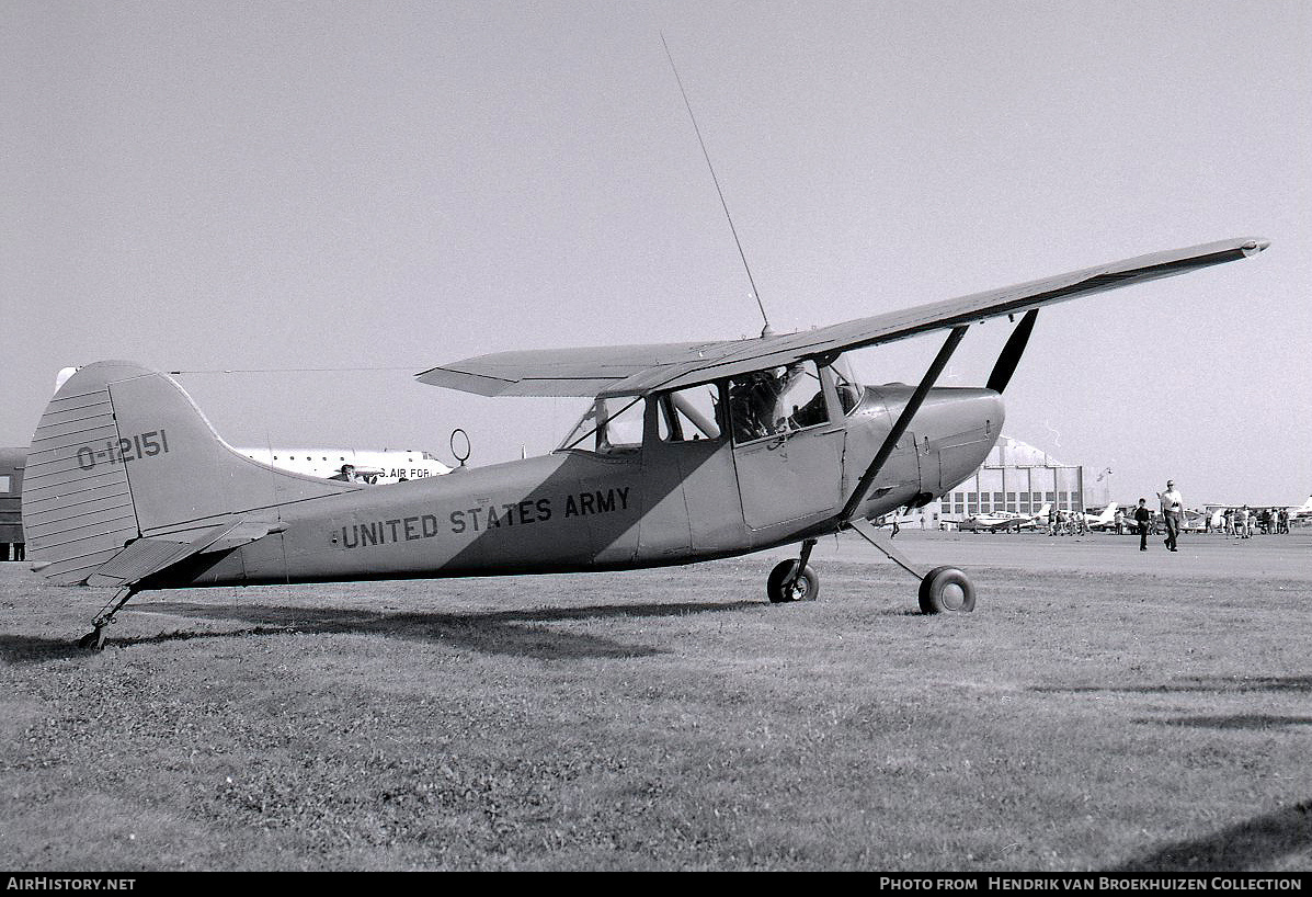 Aircraft Photo of 51-12151 / 0-12151 | Cessna L-19A Bird Dog | USA - Army | AirHistory.net #737630