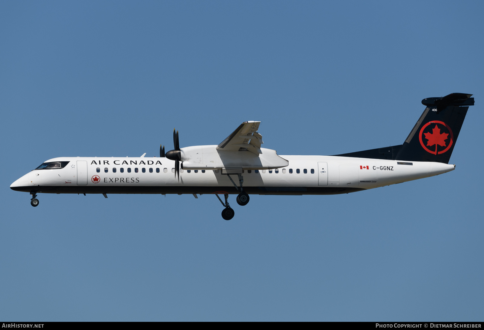 Aircraft Photo of C-GGNZ | Bombardier DHC-8-402 Dash 8 | Air Canada Express | AirHistory.net #737704