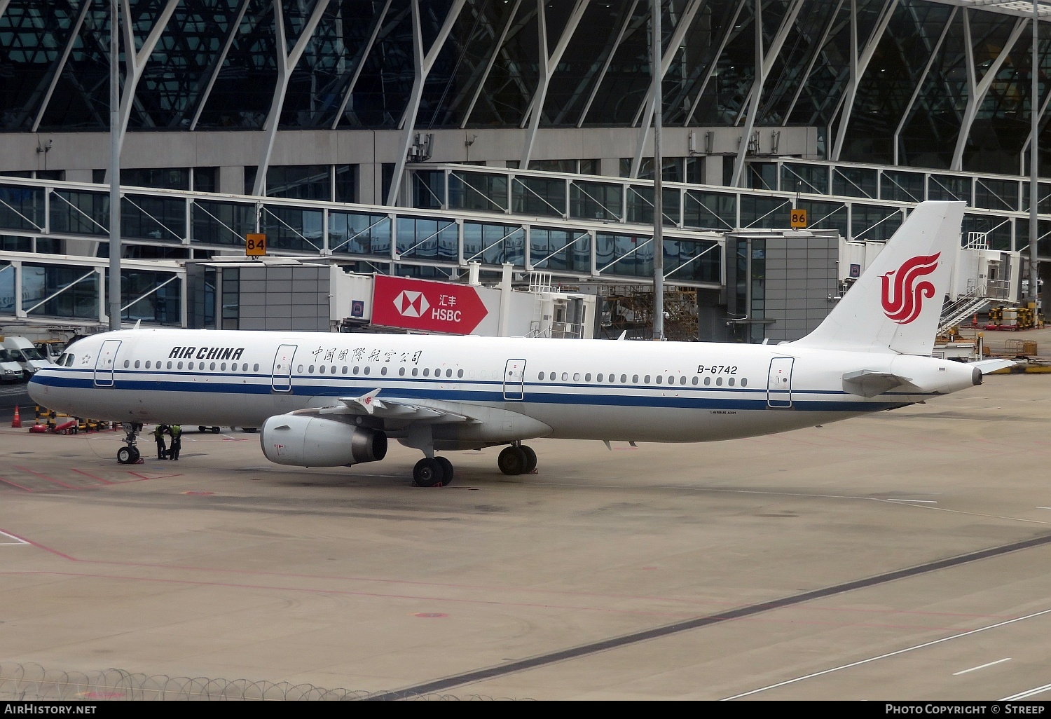 Aircraft Photo of B-6742 | Airbus A321-232 | Air China | AirHistory.net #737747