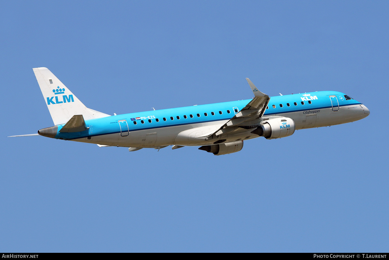 Aircraft Photo of PH-EZS | Embraer 190STD (ERJ-190-100STD) | KLM Cityhopper | AirHistory.net #737754