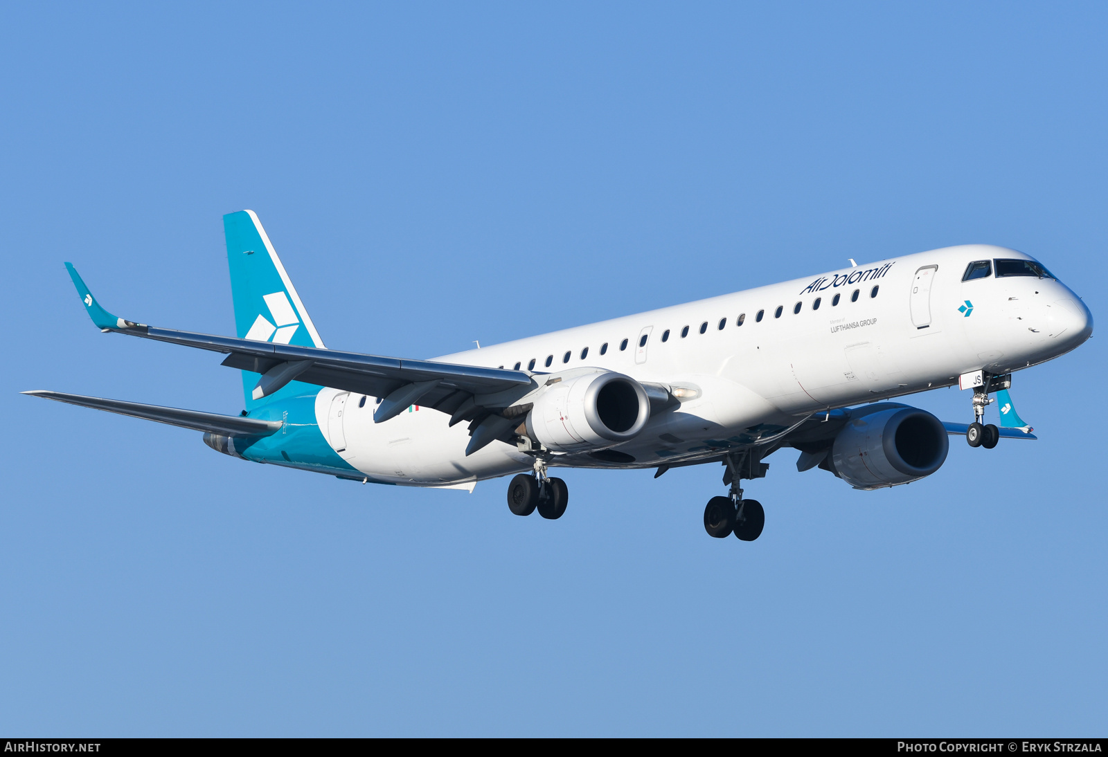 Aircraft Photo of I-ADJS | Embraer 195LR (ERJ-190-200LR) | Air Dolomiti | AirHistory.net #737763