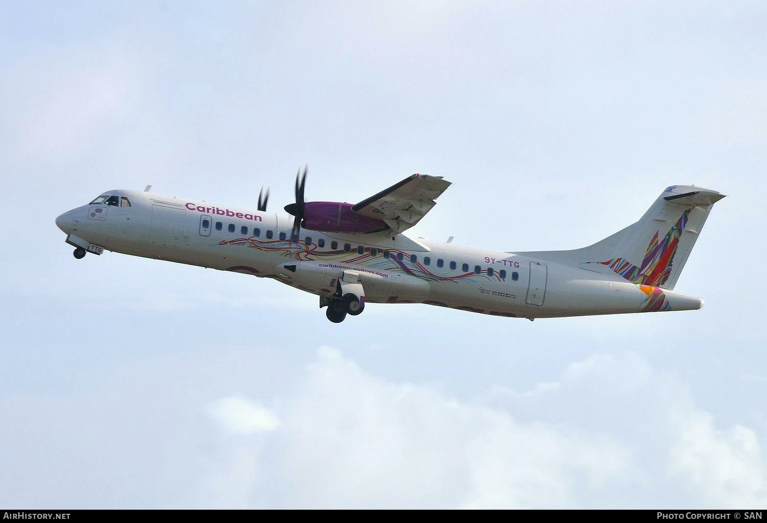 Aircraft Photo of 9Y-TTG | ATR ATR-72-600 (ATR-72-212A) | Caribbean Airlines | AirHistory.net #737772