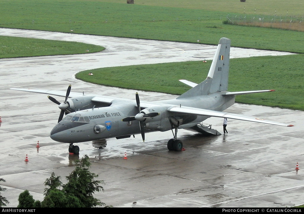 Aircraft Photo of 801 | Antonov An-26 | Romania - Air Force | AirHistory.net #737795