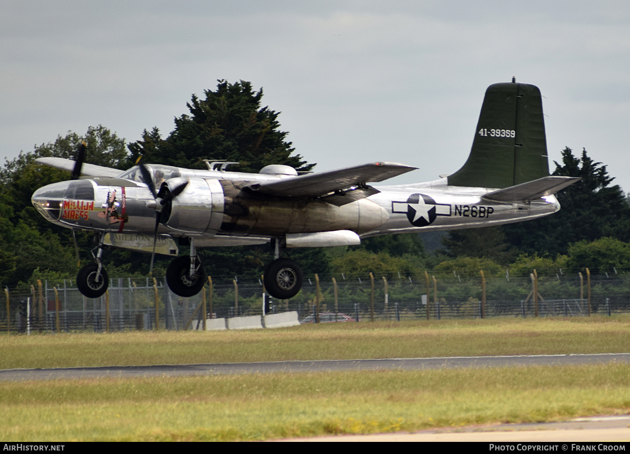 Aircraft Photo of N26BP / NL26BP / 41-39359 | Douglas B-26C Invader | Million Air | USA - Air Force | AirHistory.net #737888
