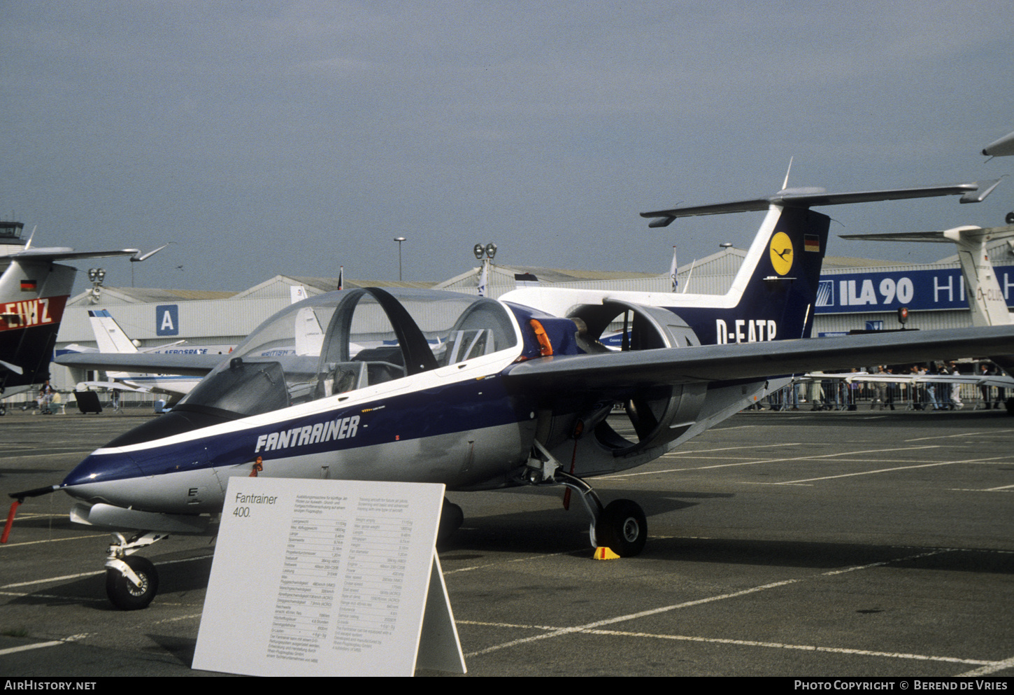 Aircraft Photo of D-EATP | RFB Fantrainer 400 | Lufthansa | AirHistory.net #737909