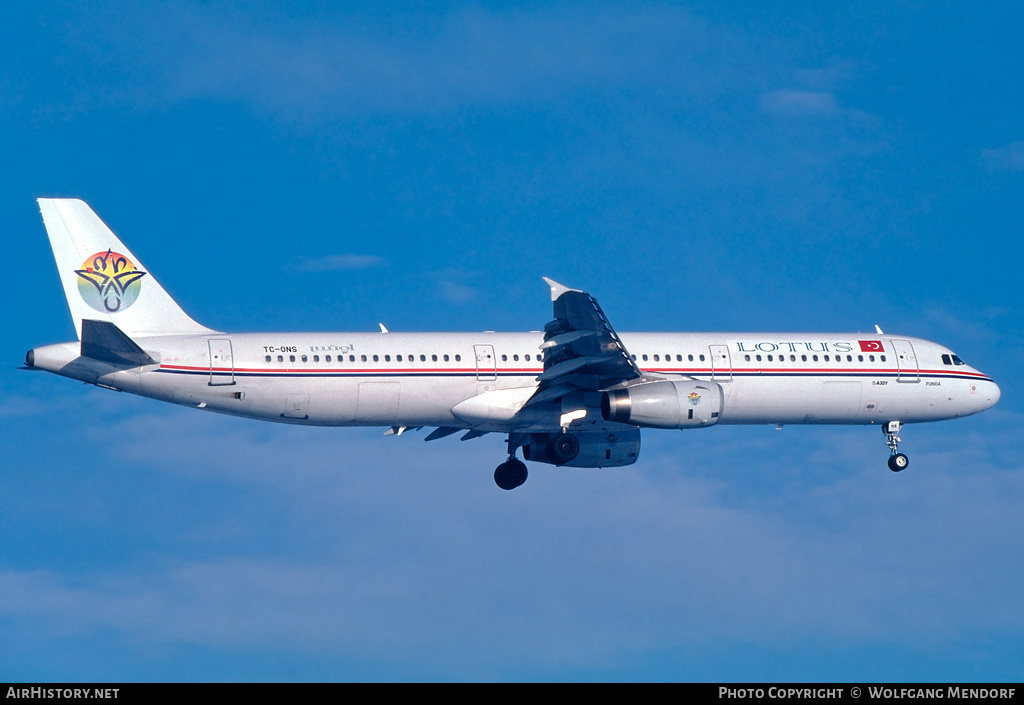 Aircraft Photo of TC-ONS | Airbus A321-131 | Lotus Air | AirHistory.net #737919