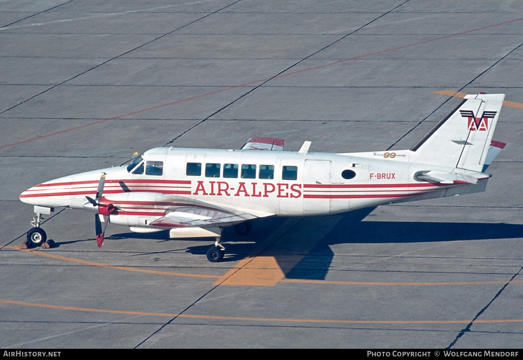 Aircraft Photo of F-BRUX | Beech 99 Airliner | Air Alpes | AirHistory.net #737921