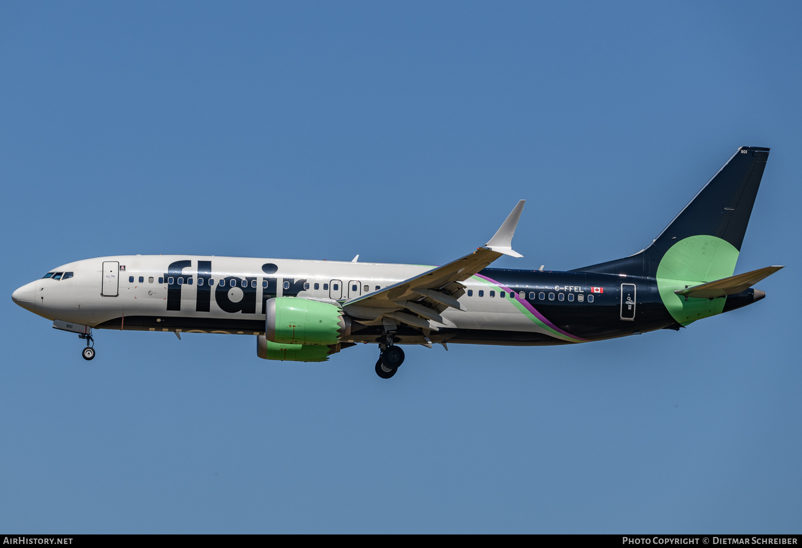 Aircraft Photo of C-FFEL | Boeing 737-8 Max 8 | Flair Airlines | AirHistory.net #737961