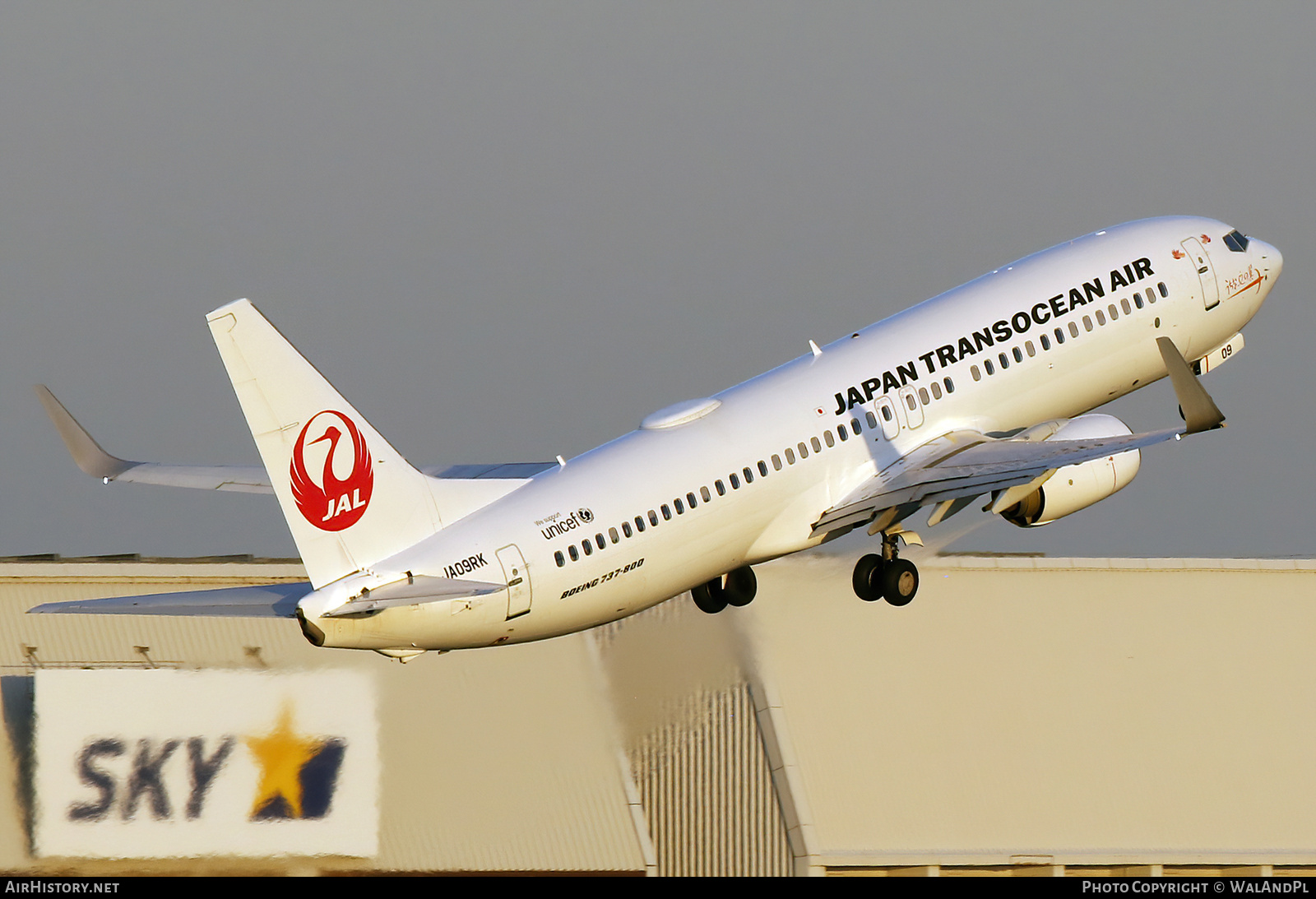 Aircraft Photo of JA09RK | Boeing 737-800 | Japan TransOcean Air - JTA | AirHistory.net #738004
