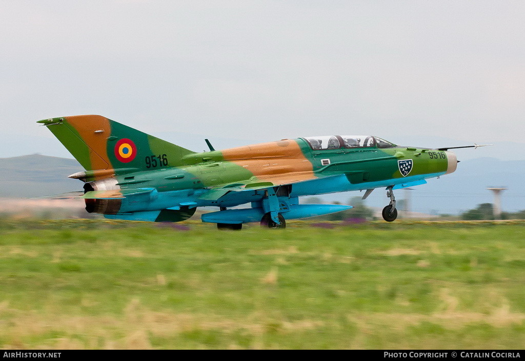 Aircraft Photo of 9516 | Mikoyan-Gurevich M-21UM Lancer B | Romania - Air Force | AirHistory.net #738068