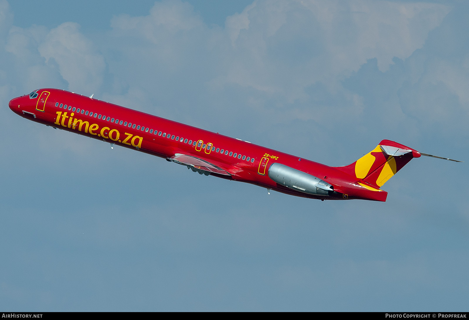 Aircraft Photo of ZS-OPZ | McDonnell Douglas MD-83 (DC-9-83) | 1Time | AirHistory.net #738143