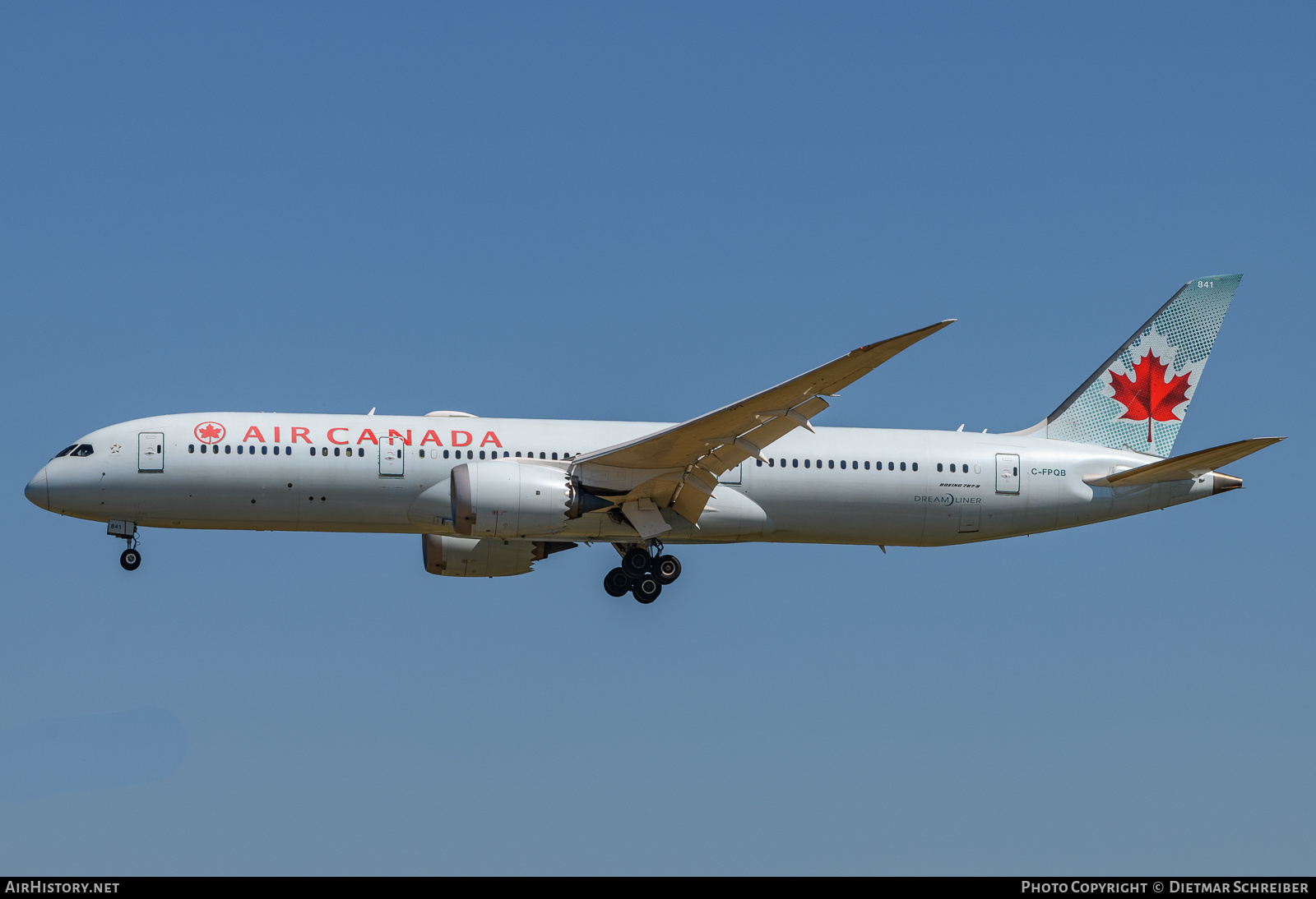 Aircraft Photo of C-FPQB | Boeing 787-9 Dreamliner | Air Canada | AirHistory.net #738148