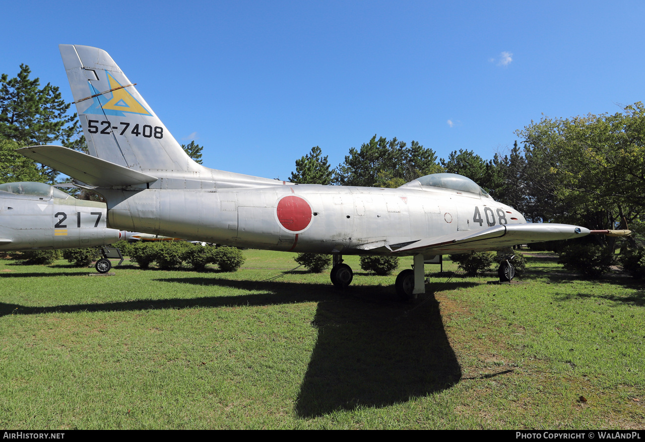 Aircraft Photo of 52-7408 | North American F-86F Sabre | Japan - Air Force | AirHistory.net #738329
