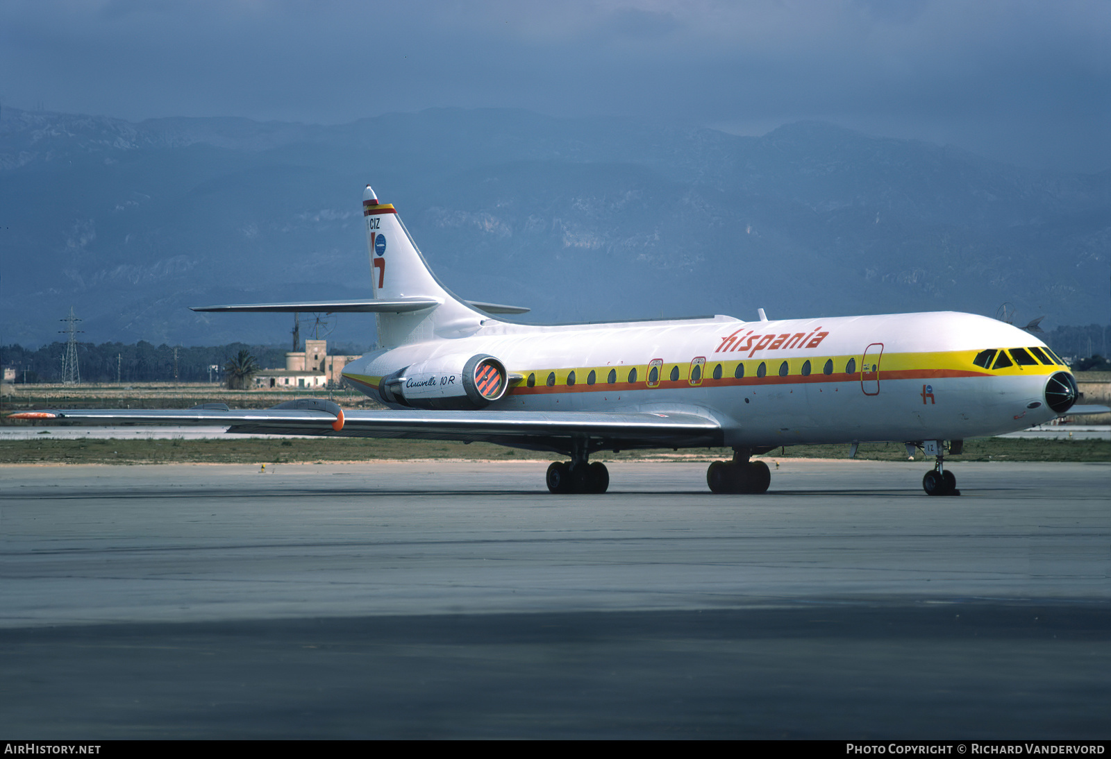 Aircraft Photo of EC-CIZ | Sud SE-210 Caravelle 10B1R | Hispania Líneas Aéreas | AirHistory.net #738497